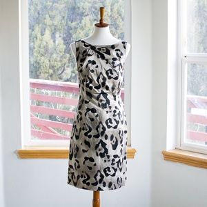 Ann Taylor Elegant Leopard Print Dress Sz 10 EUC